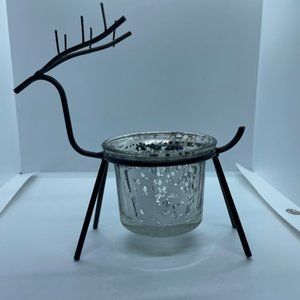 Metal Wire Reindeer Votive Candle Holder